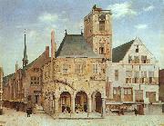 Pieter Jansz Saenredam The Old Town Hall in Amsterdam oil on canvas